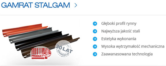 Systemy rynnowe StalGam - innowacyjny i niezwykle precyzyjny system odprowadzania wody Systemy rynnowe StalGam - innowacyjny i niezwykle precyzyjny system odprowadzania wody