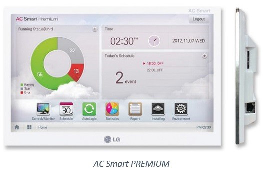 Sterowniki centralne AC Smart, AC Smart Premium oraz ścienne sterowniki przewodowe Deluxe LG Electronics / zdjęcie nr: 1 Sterowniki centralne AC Smart, AC Smart Premium oraz ścienne sterowniki przewodowe Deluxe LG Electronics / zdjęcie nr: 1