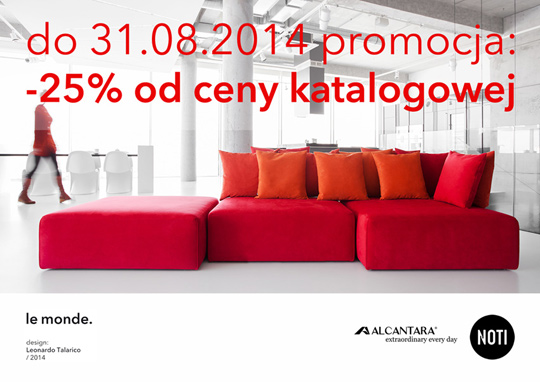 Wakacyjna promocja na sofy LE MONDE - rabat -25%! Wakacyjna promocja na sofy LE MONDE - rabat -25%!