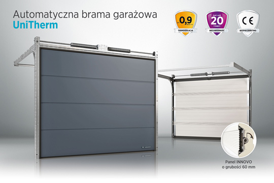 Panel INNOVO o grubości 60 mm teraz także w bramie UniTherm marki WIŚNIOWSKI Panel INNOVO o grubości 60 mm teraz także w bramie UniTherm marki WIŚNIOWSKI