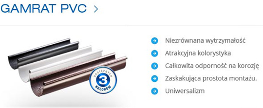 Systemy rynnowe z PVC-U od GAMRAT SA Systemy rynnowe z PVC-U od GAMRAT SA