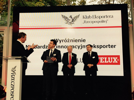Grupa VELUX wyróżniona za działalność eksportową Grupa VELUX wyróżniona za działalność eksportową