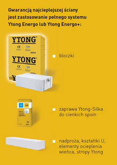 Ytong Energo / Ytong Energo+ - najcieplejsza ściana jednowarstwowa / zdjęcie nr: 2 Ytong Energo / Ytong Energo+ - najcieplejsza ściana jednowarstwowa / zdjęcie nr: 2