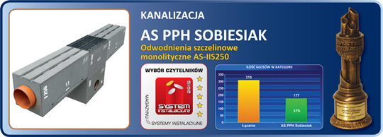 Firma AS zwyciężyła otrzymując tytuł „System Instalacyjny 2015” Firma AS zwyciężyła otrzymując tytuł „System Instalacyjny 2015”