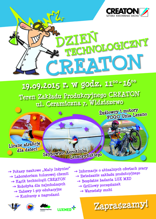Zapraszamy na Dzień Technologiczny CREATON! Zapraszamy na Dzień Technologiczny CREATON!