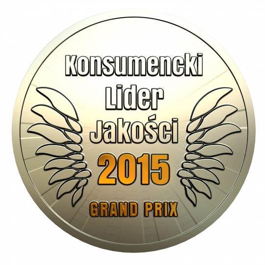 Konsumencki Lider Jakości – GRAND PRIX 2015 Konsumencki Lider Jakości – GRAND PRIX 2015