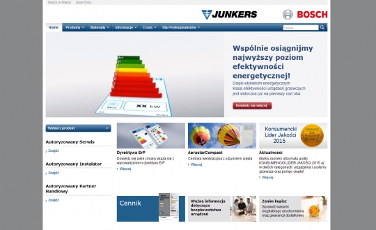 Nowa odsłona www.junkers.pl Nowa odsłona www.junkers.pl