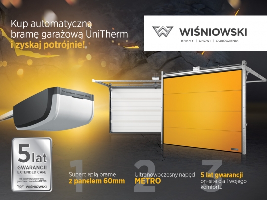 Kup automatyczną bramę UniTherm i zyskaj potrójnie! Kup automatyczną bramę UniTherm i zyskaj potrójnie!