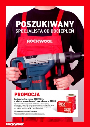 Wykonując ocieplenia wełną ROCKWOOL zyskasz elektronarzędzia marki BOSH Wykonując ocieplenia wełną ROCKWOOL zyskasz elektronarzędzia marki BOSH