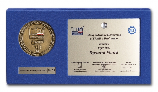 Honorowe Odznaki SITPMB dla FAKRO / zdjęcie nr: 1 Honorowe Odznaki SITPMB dla FAKRO / zdjęcie nr: 1