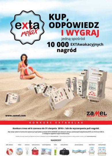 KONKURS EXTArelax - kup, odpowiedz i wygraj jedną spośród 10 000 EXTAwakacyjnych nagród KONKURS EXTArelax - kup, odpowiedz i wygraj jedną spośród 10 000 EXTAwakacyjnych nagród