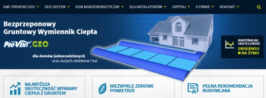 Zapraszamy na nową stronę www.wymiennikgruntowy.pl Zapraszamy na nową stronę www.wymiennikgruntowy.pl
