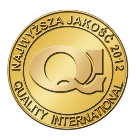 BALMA - nagroda NAJWYŻSZA JAKOŚĆ 2012 BALMA - nagroda NAJWYŻSZA JAKOŚĆ 2012