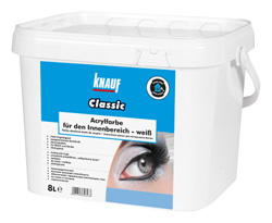 Knauf Classic Farba akrylowa do wnętrz biała Knauf Classic Farba akrylowa do wnętrz biała