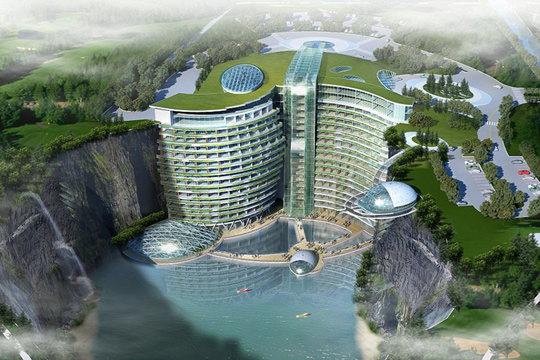 Pięciogwiazdkowy Hotel w kamieniołomie Pięciogwiazdkowy Hotel w kamieniołomie