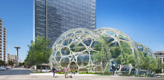 Futurystyczna siedziba Amazonu Futurystyczna siedziba Amazonu
