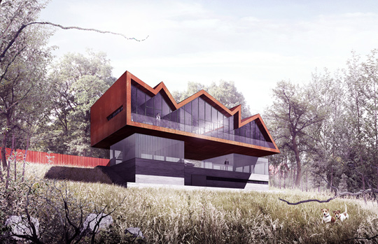 Dom Artysty - surowa industrialna architektura Dom Artysty - surowa industrialna architektura