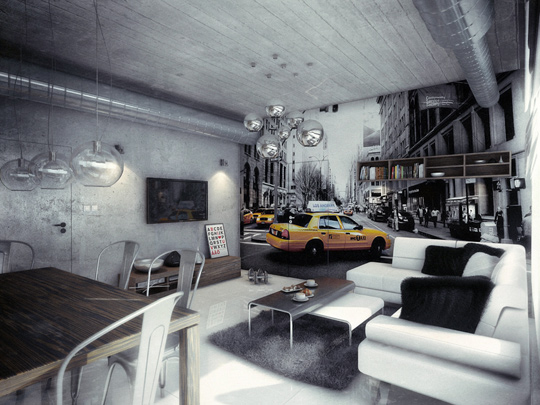 Klaudia Lech-Modzelewska, projekt INDUSTRIAL LOFT - laureat 2 miejsca w konkursie Invisidoor® UKRYTE DRZWI Klaudia Lech-Modzelewska, projekt INDUSTRIAL LOFT - laureat 2 miejsca w konkursie Invisidoor® UKRYTE DRZWI