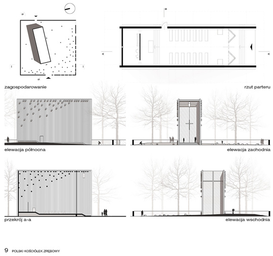 POLSKI KOŚCIÓŁEK ZRĘBOWY PROJEKTU BXBSTUDIO / zdjęcie nr: 15 POLSKI KOŚCIÓŁEK ZRĘBOWY PROJEKTU BXBSTUDIO / zdjęcie nr: 15