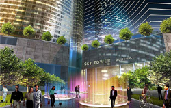 Sky Tower niższy niż planowano Sky Tower niższy niż planowano