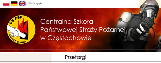Centralna Szkoła Państwowej Straży Pożarnej Centralna Szkoła Państwowej Straży Pożarnej