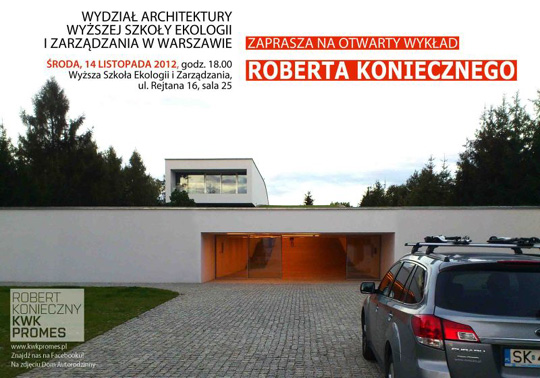 Wykład otwarty ROBERTA KONIECZNEGO w WSEIZ Wykład otwarty ROBERTA KONIECZNEGO w WSEIZ
