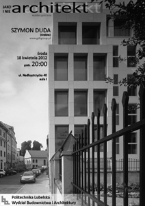 Jako architekt i nie architekt - Szymon Duda Jako architekt i nie architekt - Szymon Duda