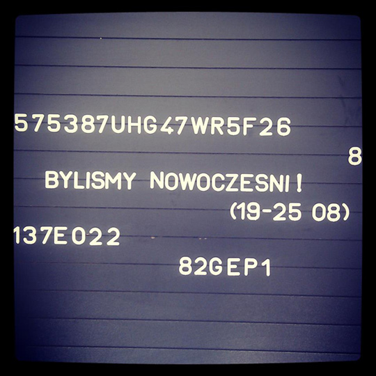 BYLIŚMY NOWOCZEŚNI cykl wydarzeń w BYLIŚMY NOWOCZEŚNI cykl wydarzeń w