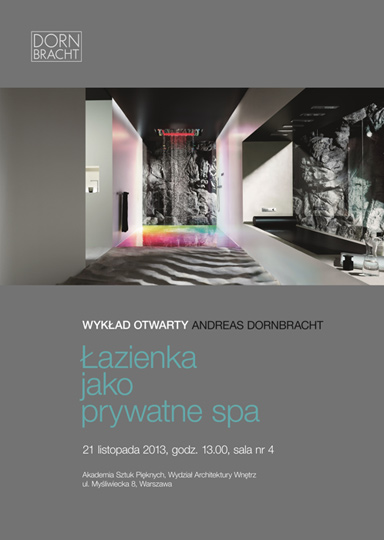 Wykład dla studentów architektury: Łazienka jako prywatne spa Wykład dla studentów architektury: Łazienka jako prywatne spa
