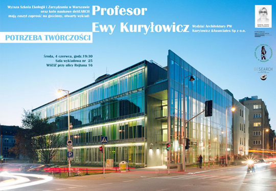 „Potrzeba twórczości” wykład prof. Ewy Kuryłowicz „Potrzeba twórczości” wykład prof. Ewy Kuryłowicz