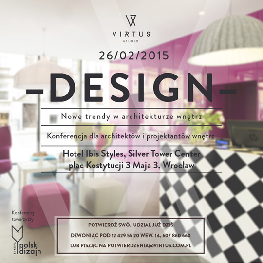 Virtus Studio zaprasza na konferencje dla architektów z cyklu Virtus Studio zaprasza na konferencje dla architektów z cyklu