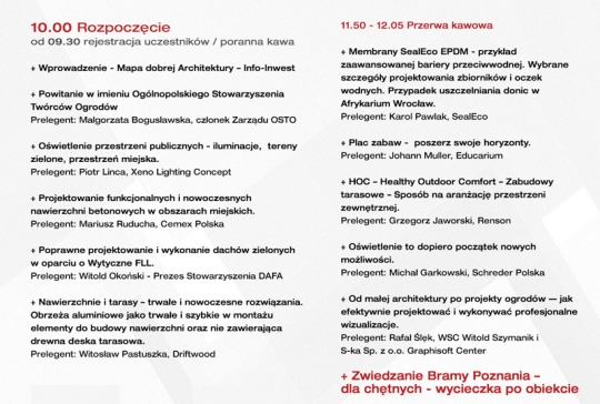 Konferencja Architektura Krajobrazu – Spotkania Profesjonalistów / zdjęcie nr: 2 Konferencja Architektura Krajobrazu – Spotkania Profesjonalistów / zdjęcie nr: 2