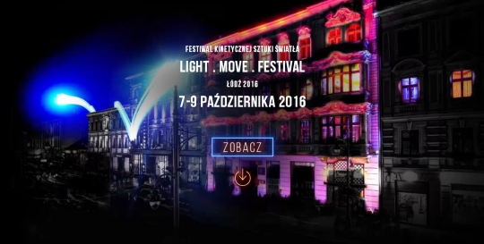 Festiwal Światła w&nbsp;Łodzi - VI Light Move Festival 2016