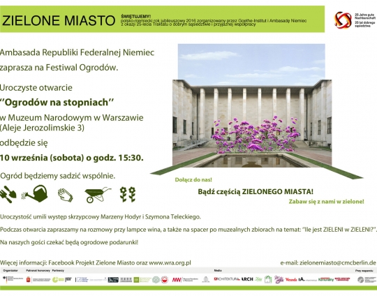 Ogrody na stopniach w Muzeum Narodowym w Warszawie Ogrody na stopniach w Muzeum Narodowym w Warszawie