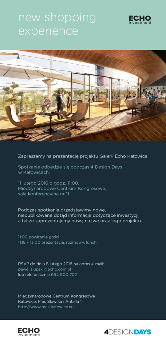 Prezentacja projektu Galerii Katowice podczas 4 Design Days