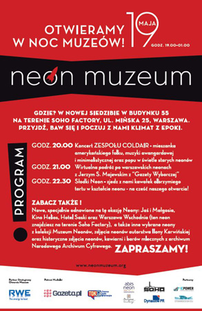 Muzeum Neonów - otwieramy w Noc Muzeów! Muzeum Neonów - otwieramy w Noc Muzeów!