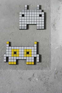 Tamagotchi - instalacja malarska Tamagotchi - instalacja malarska