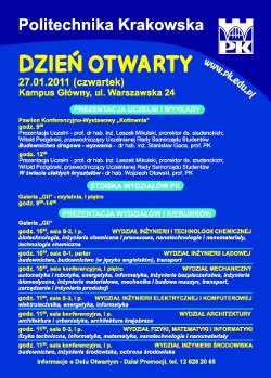 Dzień otwarty Politechniki Krakowskiej Dzień otwarty Politechniki Krakowskiej