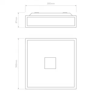 Lampa Mashiko Square 300 Classic cad BIM | ASTRO | AURORA