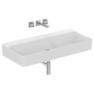 UMYWALKA CONCA, mocowana do ściany, bez otworu na baterię | 100 cm | IDEAL STANDARD | NOWOŚĆ