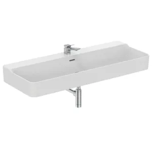UMYWALKA CONCA, mocowana do ściany, z otworem na baterię | 120 cm | IDEAL STANDARD | NOWOŚĆ