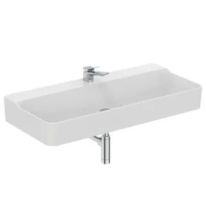 UMYWALKA CONCA, mocowana do ściany, z otworem na baterię | 100 cm | IDEAL STANDARD | NOWOŚĆ