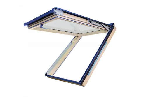 Okno dachowe drewniane uchylno-obrotowe FP_-X MAX P50 APMX GREENVIEW | FAKRO