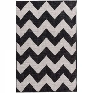 Dywan Modern Chevron black/wool 160x230cm | Dekoria