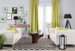 Dywan Modern Chevron black/wool 160x230cm | Dekoria