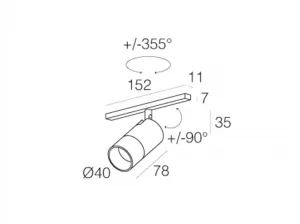 Ariel B 48V DGA - reflektor LED z wymienną optyką