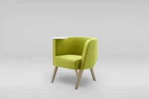 Fotel NEON 2S nóżki drewniane ze stolikiem pliki dwg, 3ds, max | MARBET STYLE