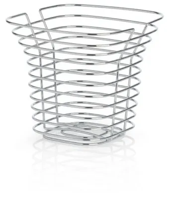 Kosz na owoce WIRES - stal chromowana, 23,5x27 cm