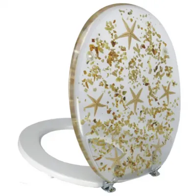 Deska sedesowa dekor bursztyn S-1073, zawias chrom