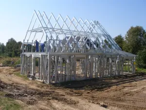 Lindab Familyline - domy w szkielecie stalowym pliki cad, pliki dwg